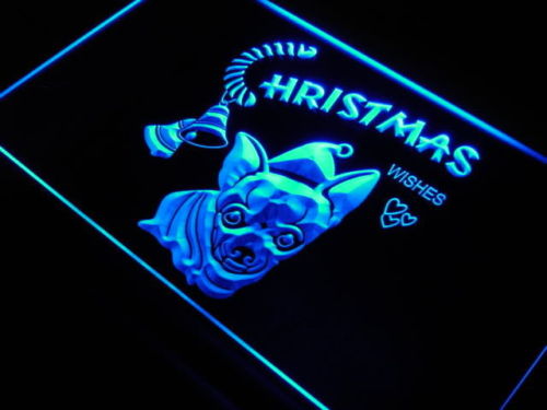Chihuahua Dog Xmas Decor Home Neon Light Sign